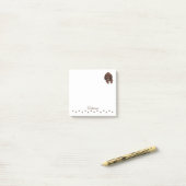 Dackel Wurst Hund Personalisierte Hinweise Post-it Klebezettel (Auf Schreibtisch)