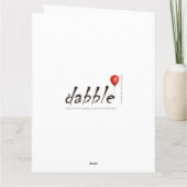 Dackel, Wurst Hund Weihnachtskarte Dankeskarte (Rückseite)