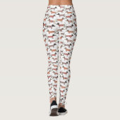 Dackel Wurst Hunde Leggings (Rückseite)