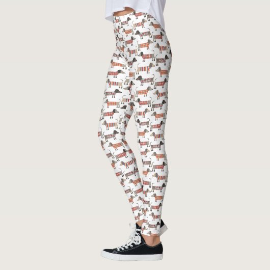 Dackel Wurst Hunde Leggings (Links)