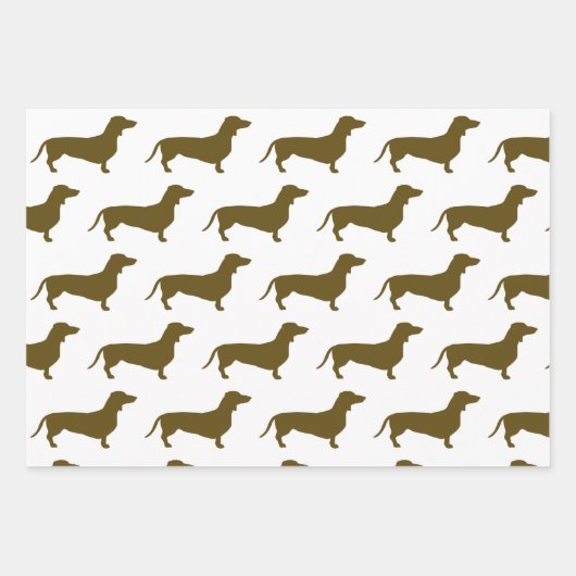 Dackel-Wurst-Packpapier Geschenkpapier Set (Vorderseite 3)