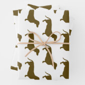 Dackel-Wurst-Packpapier Geschenkpapier Set (Beispiel)