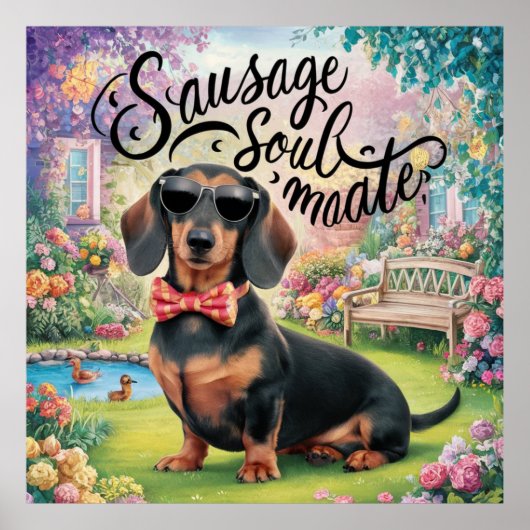 Dackel Wurst Seelachs Poster (Vorne)