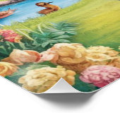 Dackel Wurst Seelachs Poster (Ecke)