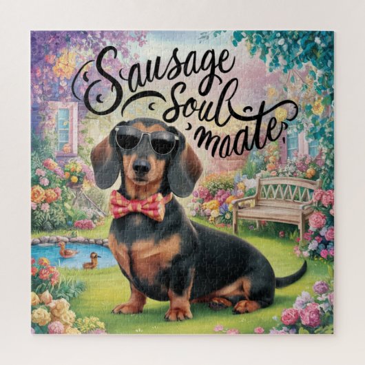 Dackel Wurst Seelachs Puzzle (Vertikal)