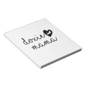 Dackel Würstchen Dog Mama Notizblock (angewinkelt)