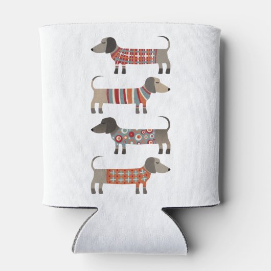 Dackel Wursthund Dosenkühler (Rückseite)