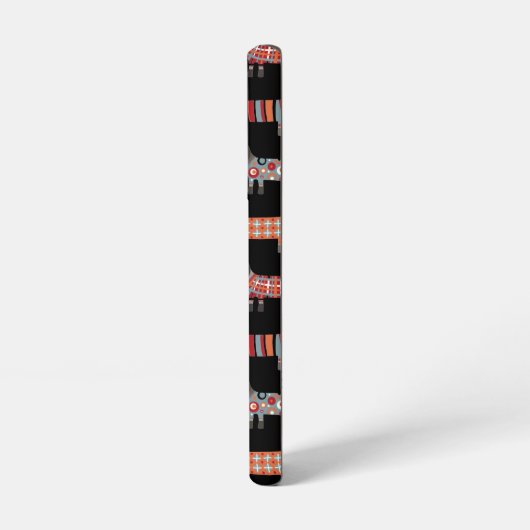 Dackel Wursthund dunkel Samsung Galaxy Hülle (Linke Seite)