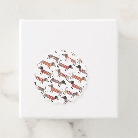 Dackel Wursthund Geschenkanhänger (Beispiel)