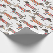 Dackel Wursthund Geschenkpapier (Ecke)