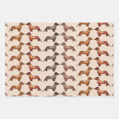 Dackel, Wursthund Geschenkpapier Set (Vorderseite 3)