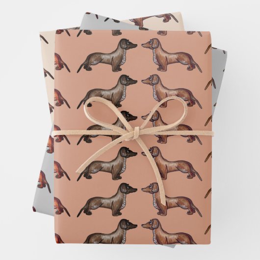 Dackel, Wursthund Geschenkpapier Set (Beispiel)