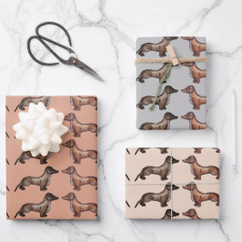Dackel, Wursthund Geschenkpapier Set
