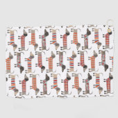 Dackel Wursthund Golfhandtuch (Horizontal)