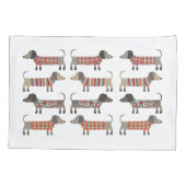 Dackel Wursthund Kissenbezug (Rückseite-Links)