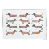 Dackel Wursthund Kissenbezug (Vorderseite-Links)