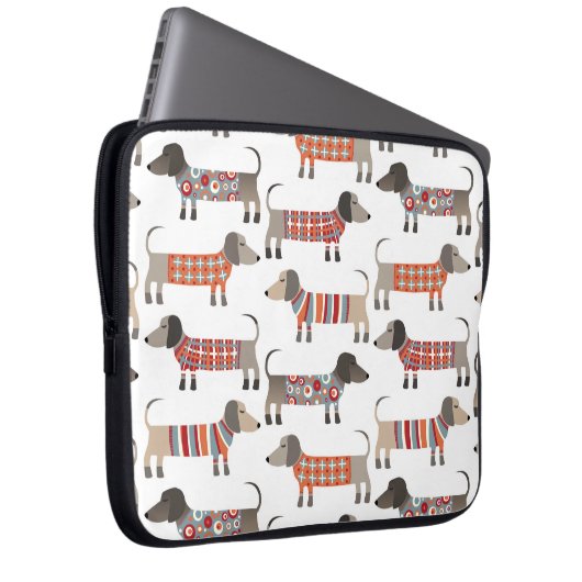 Dackel Wursthund Laptopschutzhülle (Vorne Rechts)