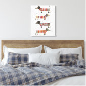 Dackel Wursthund Leinwanddruck (Insitu (Schlafzimmer))