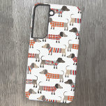 Dackel Wursthund Samsung Galaxy Hülle<br><div class="desc">Niedliche kleine Dackel Würstchen oder Dackel Hunde in Wollstrickbekleidung. Ideal für Hundefreunde,  Hundemütter,  Hundedads und Hundewanderer. Originelle Kunst von Nic Squirrell.</div>