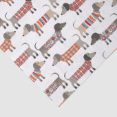 Dackel Wursthund Seidenpapier (Detail)