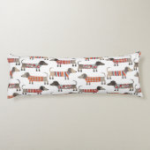 Dackel Wursthund Seitenschläferkissen (Rückseite)