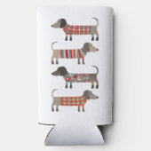 Dackel Wursthund Selters Dosenkühler (Rückseite)