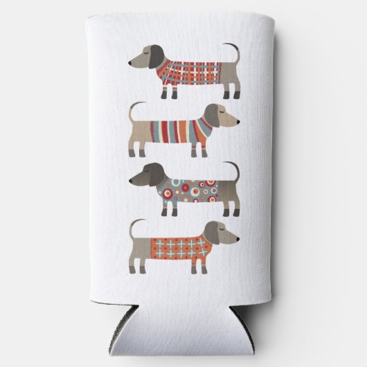 Dackel Wursthund Selters Dosenkühler (Vorderseite)