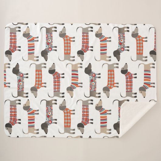 Dackel Wursthund Sherpadecke (Vorderseite (Horizontal))