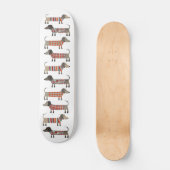 Dackel Wursthund Skateboard (Vorderseite)