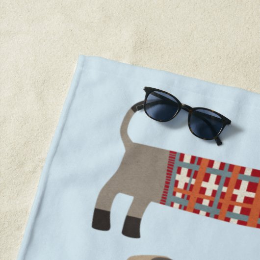 Dackel Wursthund Strandtuch (Beispiel)