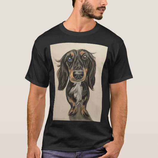 Dackel Wursthund T-Shirt (Vorderseite)