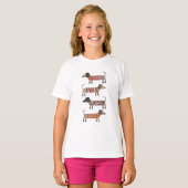 Dackel Wursthund T-Shirt (Vorne ganz)