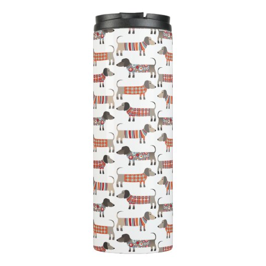 Dackel Wursthund Thermosbecher (Rückseite)
