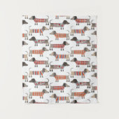 Dackel Wursthund Wandteppich (Vorderseite)