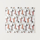 Dackel Wursthund Wandteppich (Vorderseite (Horizontal))