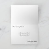 Dackel-Xmas-Tree-Karte (benutzerdefinierbar) Feiertagskarte (Innenseite)