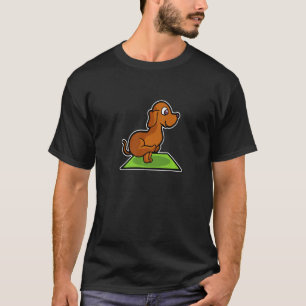 Dackel Yoga Posen Sport Gymnastik Ohmmm Hearta T-Shirt