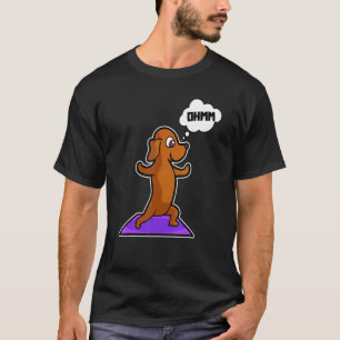 Dackel Yoga Posen Sport Gymnastik Ohmmm Hearta T-Shirt