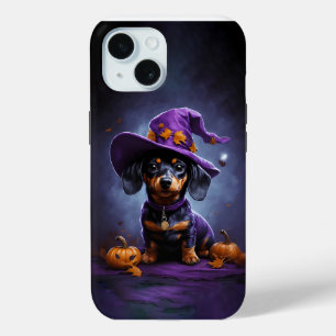 Dackel-Zauberer mit Halloween-Kürbis Case-Mate iPhone Hülle