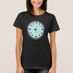 Dackel Zeit Niedliche Dackel Dackel Dog Uhr T-Shirt