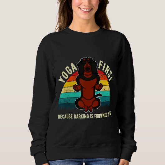 Dackel zuerst sweatshirt (Vorderseite)