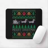 Dackel zur Weihnachtszeit Mousepad (Mit Mouse)