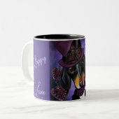 DACKEL ZWEIFARBIGE TASSE (Vorderseite Links)