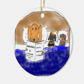 Dackelbedtime-Geschichte Keramikornament (Links)
