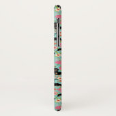 Dackelblumentelefonkasten - schwärzen Sie und Case-Mate iPhone Hülle (Hinten/Links)