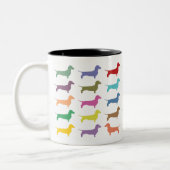 DackelConfetti Zwei-Ton Tasse (Links)