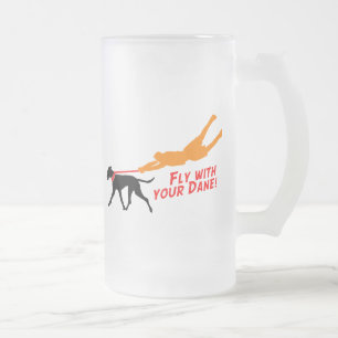Dackelhaus-Hundeillustrationen Mattglas Bierglas