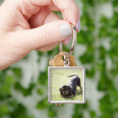 Dackelhund (Schwarzes) Schlüsselanhänger (Hand)