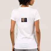 Dackelkunstentwurf, Damenwestespitze T-Shirt (Rückseite)