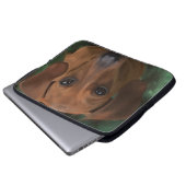 Dackellaptophülse Laptopschutzhülle (Vorne Knopf)